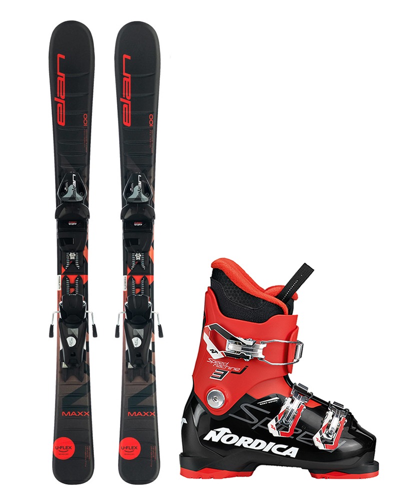 엘란 MAXX 100-120 아동 스키 세트 (노르디카 스피드머신 J3)
