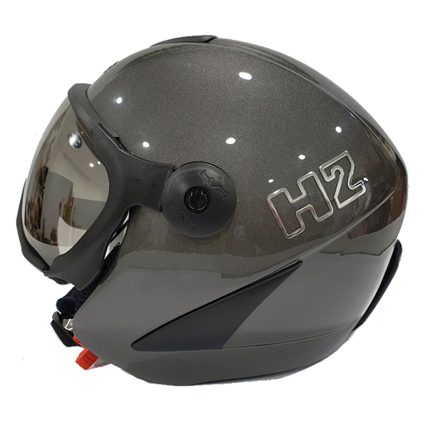 2122 바이저 헬멧 HMR H3 008 CHARCOAL GLOSSY 변색렌즈