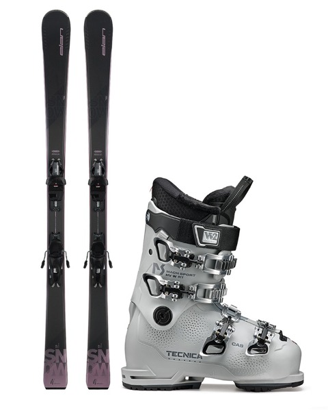 엘란 SNOW BLACK LS 여성 스키세트3 (테크니카 MACH SPORT HV 75W)